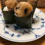 松きのこの天ぷらのっけ！おむすびランチ